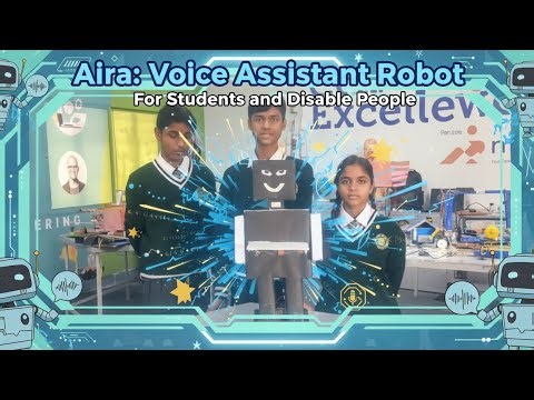 Aira : Voice Assistant Robot for Students and Disable People || Robotic Project || Tech Nove Expo