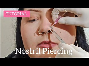 NOSE PIERCING: Nostril piercing / it doesn't hurt, perforation TECHNIQUE