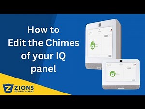 How to edit Chimes and Voice Descriptions on the IQ4 panel