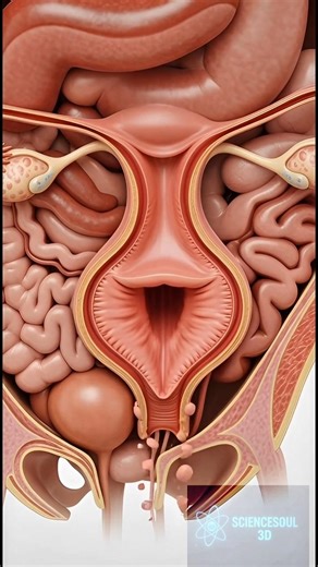 Inside the Female Body During Periods Real 3D Menstrual Process#animation #shortvideo #fertlization