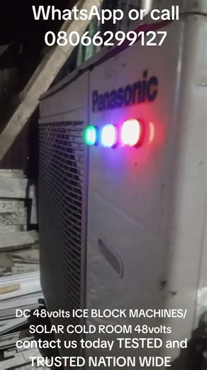 Solar 48Volts DC compressor and condenser system high Technology. energy saver