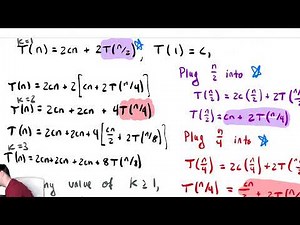 Analysis of Recursion 8 - Merge Sort 2 | Analyzing the Recurrence Relation