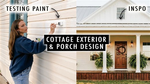 Designing a cottage exterior with paint testing and inspiration