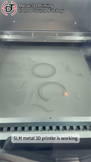 An industrial SLM metal 3D printer is working in this way #machine