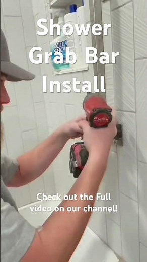 Shower Grab Bar Install