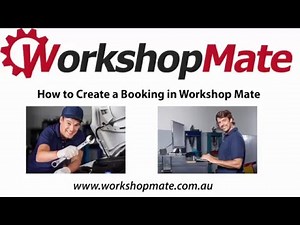 How to Create a Booking in Workshop Mate Software