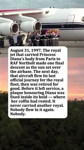 Princess Diana Funeral — The Plane That Brought Her Home and Never Flew Again