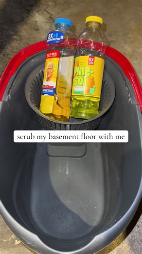 goooood morningggg 🤍 GUYSSS i spent hours the other day starting to clean up my basement, so i scrubbed the areas that have NEVER been scrubbed before and OMGGG the water dump 🤢 one day this whole basement will be ~mostly~ empty and i'll be able to do a really good mop/scrub down here i cant wait 😩😩 #cleantok #cleaningtiktok #oddlysatisfyingvideo #moppingasmr #scrubbingasmr