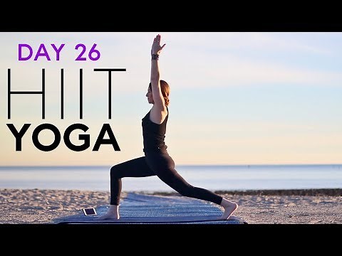 HIIT Yoga For Beginners (20 min workout) Day 26 | Fightmaster Yoga Videos