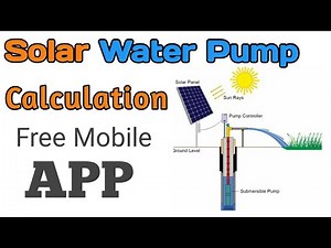 Free Solar Water Pump Calculation | Free TOOL | Step by Step | How to use.
