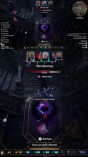 Strategy rethink needed! 😆 Tactics versus The Librarian ⚔️ #bg3 #gaming #baldursgate3