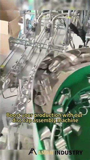 disc cap assembly machine