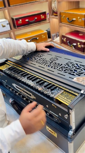 SUR TAAL HARMONIUM on Instagram: "Our Top Model Is Ready to Ship – Premium Sound, Pure Craftsmanship 🎶 Once again, our top model 5 Line 13 Scale Harmonium is ready for shipping. Built with a German reed combination, this premium harmonium delivers deep, sweet, and richly balanced tonal quality, crafted to meet the expectations of professional musicians. With its premium finish, powerful air sustain, and signature Sur Taal Maity Harmonium craftsmanship, this model represents the highest standard