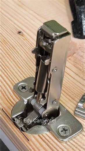 Easy Way to Install a Soft Close Cabinet Hinge #Woodworking #CabinetMaking #SoftCloseHinge #DIY