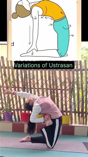Variations of Ustrasan 🧘🏼‍♀️✅️#flexibility #breath #yogaskills #motivation