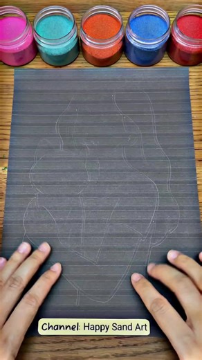 Girl Hugging a Cat 🐱✨ #asmr #reelschallenge #sandasmr #viralchallenge #asmrsounds #satisfying #reels #usa #shorts #painting | Happy Sand Art