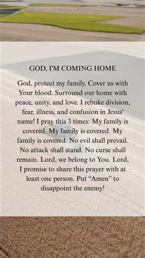 God, I’m Coming Home 🙏 A Prayer for My Family