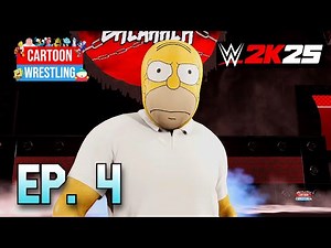 Homer Simpson RETURNS!!! WWE2K25 Cartoon Wrestling