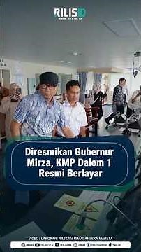 Inaugurated by Governor Mirza, KMP Dalom 1 Officially Set Sail