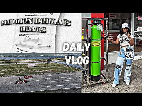 DAILY VLOG- Million Dollar Brand Deal + Pregnancy Photos + Fashion Nova Haul + Hair Growth + Gokart