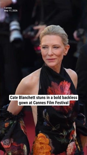 Cate Blanchett stuns in a bold backless gown at Cannes Film Festival