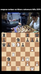Carlsen vs Nakamura Blitz 2019 #chess #chessgame #chessplayer #checkmate | Chess Legends 24