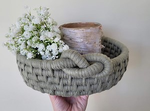 Knotty Basket Tutorial (video and PDF Pattern) - Etsy