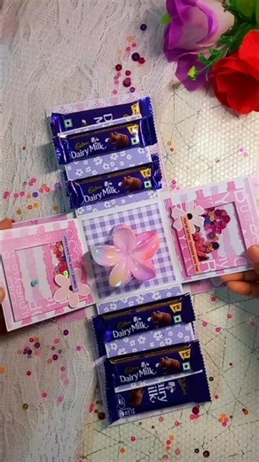 Explosion box | Process video (5/8) ✨🌷#diy #giftshop #ytshorts #shorts