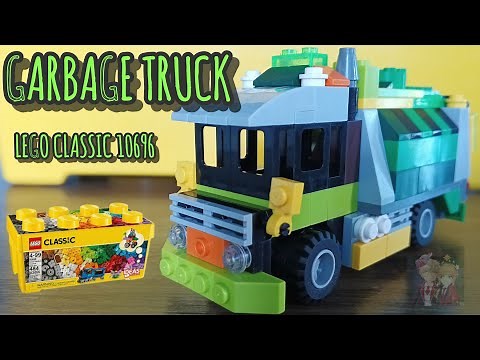 LEGO Classic 10696 "GARBAGE TRUCK" - Instructions on how to build.