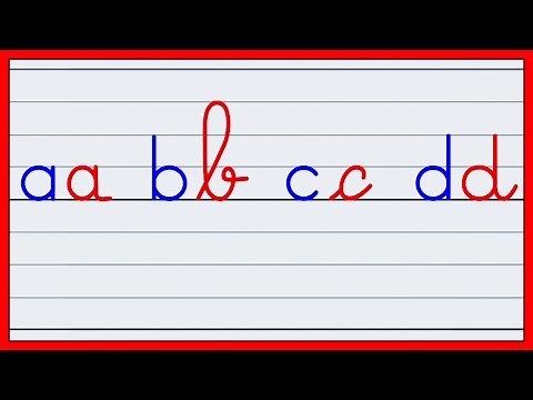 apprendre à lire et à écrire les lettres de l'alphabet minuscule en écriture script et cursive