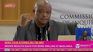 Frustrated evidence leader, Matthew Chaskalson, tells Brown Mogotsi to answer questions as an honest witness, not as an operative trying to execute an operation. | MDN News