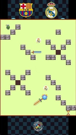 Real Madrid vs Barcelona! 😱 Who wins this Epic Race? ⚽