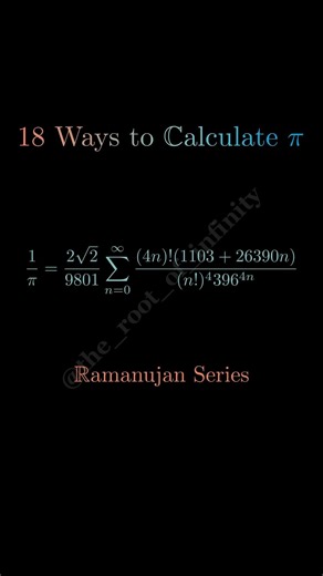 18 Ways to calculate π #maths #visualmath #manim #shorts #viral #piday #mathematics#art#3blue1brown