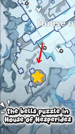 Bells puzzle in House of Hesperides #genshinimpact #genshin #hiddenchest #snezhnaya
