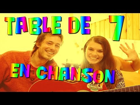 TABLE DE MULTIPLICATION de 7 en MUSIQUE