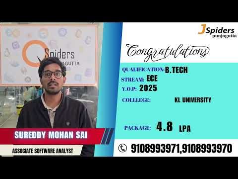 My Placement Journey at Jspiders | Hyderabad Punjagutta