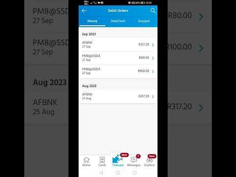 Check & update your debit orders #capitec #southafrica #bank