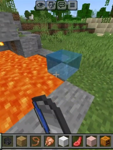 HOW TO GET OBSIDIAN IN MINECRAFT #minecraft #shortvideo #support