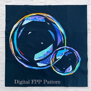 24" & 30" FPP Double Bubbles Quilt Pattern: Foundation Paper Piecing Mini Quilt (PDF Download) - Etsy