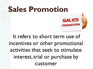 Sales promotion techniques