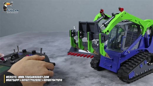 3.9K views · 38 reactions | I’m currently showcasing the 1/14 LT5 Tracked Skid Steer Loader – it also comes with interchangeable upgraded attachments, which will definitely deliver a one-of-a-kind RC model experience for you!#toucanhobby #scalemodel #rchobby #RCmodel #model #rc #controller #toucan #rcloader #machine | LESU RC USA | Facebook
