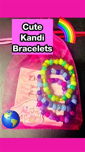 Do you like my Kandi bracelets? 🌎💞 #kandi #etsyshop #scene #emo #ravefashion