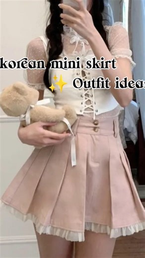 Messho finds korean mini skirt outfits ideas 🌸✨