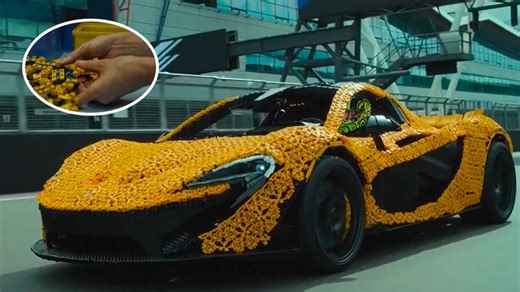 Lando Norris tests incredible LEGO McLaren at Silverstone