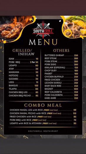 135K views · 113 reactions | SouthGrill Restaurant MENU | Southgrill Restaurant | Facebook