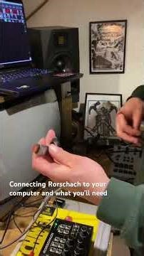 Rorschach video synth to laptop/computer/mac