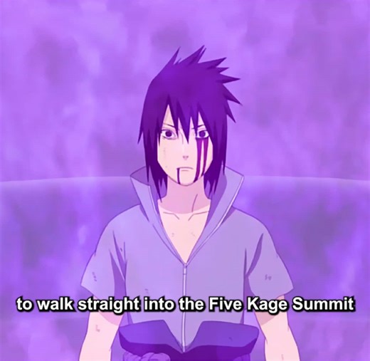 Sasuke walked into the five kage summit alone,and meant to fight everyone #naruto #sasuke #animetok #animetiktok