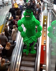 172K views · 344 reactions | The world’s largest balloon costume? There’s a Guinness World Record for that — and this man broke it | NowThis | Facebook