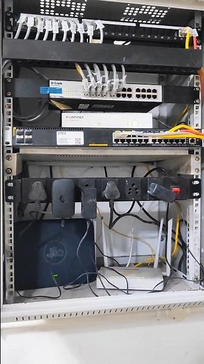 Complete LAN & Networking Installation | Clean Rack Work #shorts