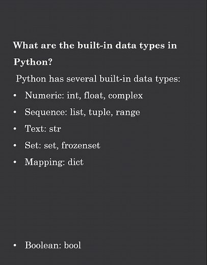 What are the Built-in Data Types in Python? 🐍 #pythonanddjangofullstackwebdeveloper